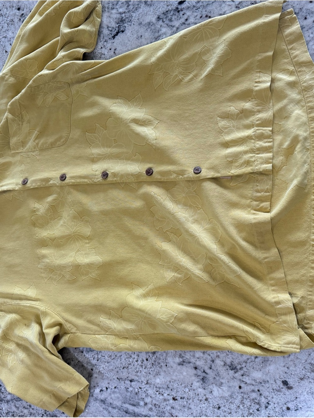 Tommy Bahama Yellow Button-Down Casual Shirt